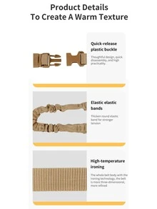 1入組男士單點吊索,攜帶各種各樣,合適的適用於戶外運動和訓練 - 黑色 - 查看 3