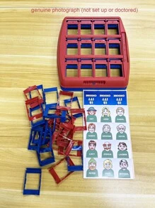 1套兒童桌面遊戲猜猜誰邏輯推理拼圖親子互動玩具（隨機發貨） - 彩色 - 查看 10