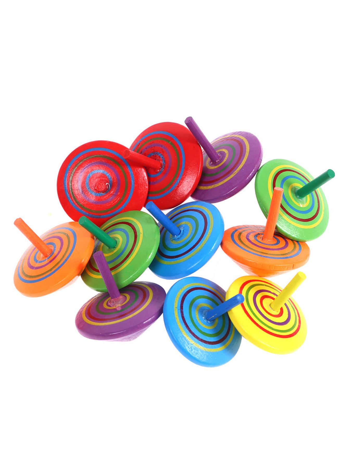 1入組木頭桌子玩具陀螺儀適用於減壓 - 彩色 - 查看 1