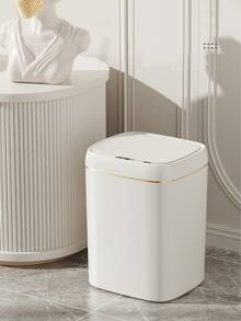 Un Bote De Basura Inteligente Con Múltiples Modos De Detección Y Batería De Larga Duración - Blanco - Ver 2