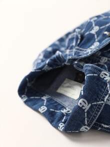 TIGER MINI Cô gái Tween Đúng mốt Hoa Áo khoác denim , Thích hợp Đối với Mặc hàng ngày , Không giới tính Quần áo , Cũng Thích hợp Đối với Con trai - Rửa trung bình - Xem 7