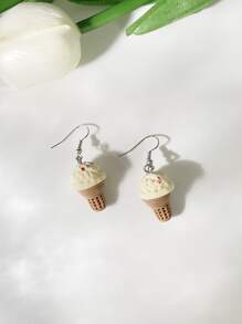 5 Paar/Set Hamburger-, Brot-, Eis- und Milchtee-Design-Ohrringe