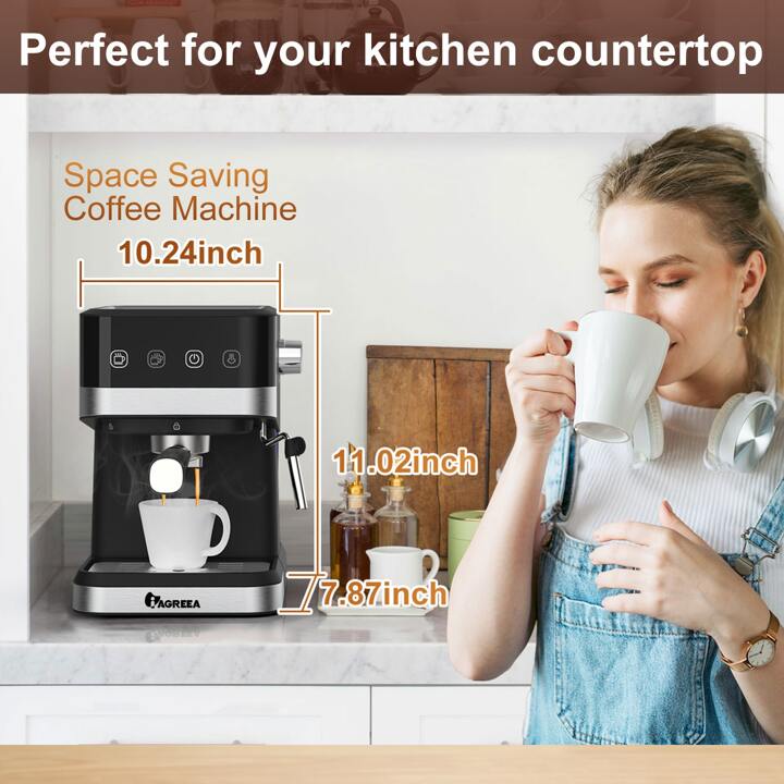 IAGREEA エスプレッソマシン コーヒーマシン Amazon.com: IAGREEA Espresso Machine 20 Bar, Professional