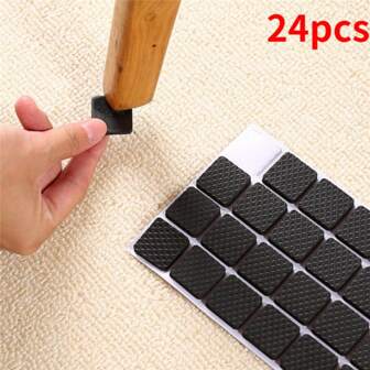 家具腳墊地板保護器防滑橡膠腳自粘毛氈墊椅子和桌子保護用桌腳套椅子桌子保護器硬體防噪緩沖器柔軟墊椅腿配件牆貼軟墊