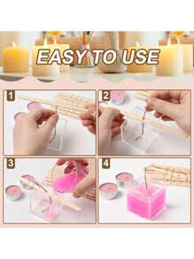 10 件木制烛芯架单孔多孔 DIY 蜡烛制作工具蜡芯固定棒万圣节、恐怖、秋季、节日、假日圣诞节、冬季、假日、节日、房间装饰、礼物 - 彩色 - 查看 5