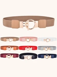 1 件女式松紧腰带，适合连衣裙、开衫、裤子和裙子 - 卡其色 - 查看 1