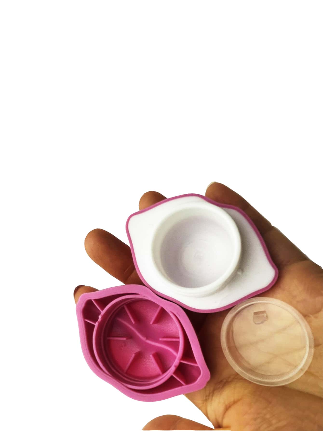 口紅用パッケージ リップ型 透明 ピンク 1個 | SHEIN JAPAN