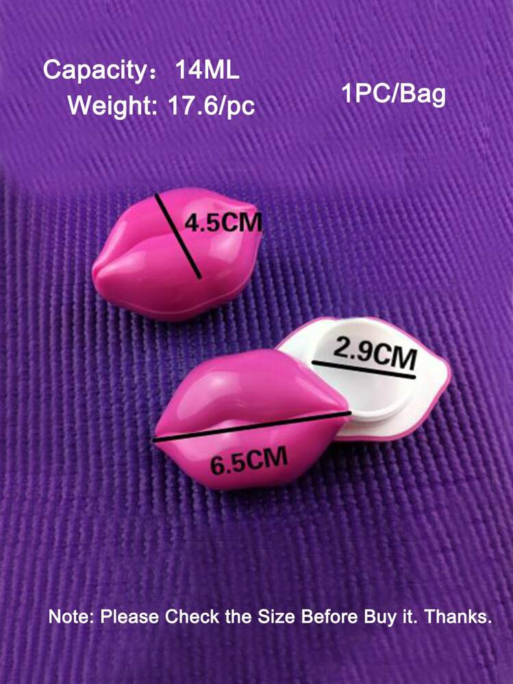 口紅用パッケージ リップ型 透明 ピンク 1個 | SHEIN JAPAN