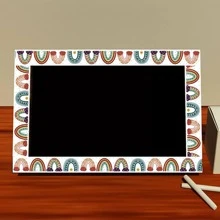 1 Roll Border Sticker Bulletin Board Sticker, Gift Wrapping Label Border Sticker Bulletin Board Border Sticker, Chalkboard Bulletin Board Decoration Paper - Multicolor - View 3