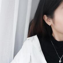 OMID 1對純925銀葉子耳釘,簡單優雅的設計適合女性日常佩戴 - 耳釘 - 查看 8