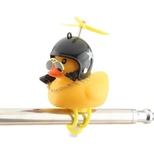 PowerMotor Motorcycle And Electric Bicycle Accessories Little Yellow Duck Decorations - Apricot - View 2