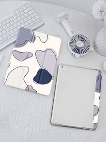 Simple Color Block Case Compatible With IPad With Pen Holder,Supports Automatic Sleep/Wake Lid