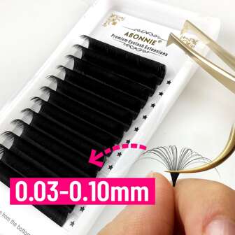 Mix Matte Black Easy Fanning Lashes Extensions 12rows Easy Volume Fans Eyelash Auto Fans Eyelashes Supplies Lash Clusters,Eye Lash Clusters,Individual Eyelashes,Lashes,Fake Lashes