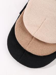 3pcs NỮ Mùa Đông Dệt kim Mũ Beanies Mũ - Nhiều màu - Xem 3