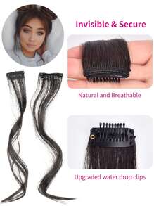 14 inches, 35 centimeters, dragon whiskersbangs black - Black - View 6