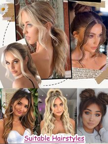 14 inches, 35 centimeters, dragon whiskersbangs black - Black - View 7