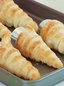 12pcs/16pcs/20pcs/30pcs Stainless Steel Baking Mold Set, Danish Croissant, Spiral Cone Tube Pastry Maker Tools - Silver - View 5