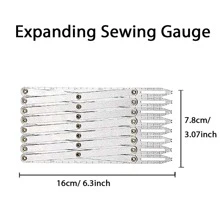 1 pieza aluminio Divisor de Botón de costura , para Botones de costura - Plateado - Ver 2