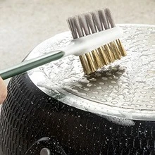 1pc Gas Stove Cleaning Brush Kitchen Supplies Grease Fan Cooker Cleaning Tool - Зелений - Переглянути 3