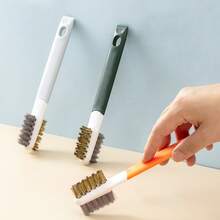 1pc Gas Stove Cleaning Brush Kitchen Supplies Grease Fan Cooker Cleaning Tool - Зелений - Переглянути 4