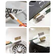 1pc Gas Stove Cleaning Brush Kitchen Supplies Grease Fan Cooker Cleaning Tool - Зелений - Переглянути 5