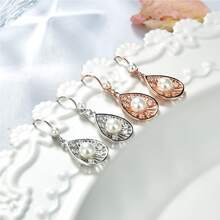 1對時尚手工製作925純銀珍珠耳環,適合女性在節日和派對上佩戴作為禮物