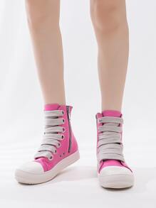 Alan Vincent[Free Returns And Exchanges] [Quick Arrival][Local Delivery]Rose Red Boots New Style Women Boots High-Top Women Lace-Up Zip Flat Boots Party Shoes For Women Daily Wear Ladies Shoes Casual And Versatile Fashion Sneakers Cute Boots Classic American Women's Boots - 玫瑰紅 - 查看 9