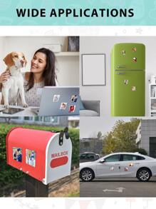 10 piezas de imanes en blanco para sublimación - Producto en blanco para sublimación para imanes personalizados de refrigerador para la cocina y la oficina (rectángulo) - Mejores regalos para cumpleaños, decoración escolar, sorpresa escolar, decoración de dormitorio, vuelta al cole - Blanco - Ver 4