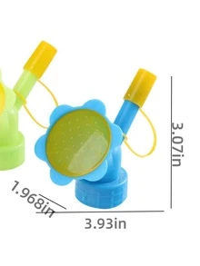 1入藍色花灑桶,飲料瓶噴霧器,可雙用小型噴霧器澆水植物