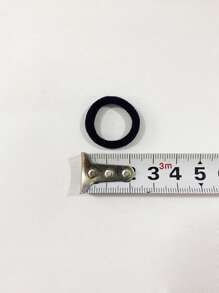 50pcs Women Solid Casual Hair Tie For Daily Life Ponytail Holder Hair Elastic Hair Rope - Multicolor - View 4