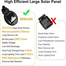 11顆led燈泡,太陽能供電的萤火虫燈,2.1cm燈泡尺寸,防水,適用於花園,庭院,戶外裝飾和照明。鎳氫電池,適用於戶外派對,花園裝飾 - 黃色 - 查看 4