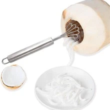 1pc Stainless Steel Coconut Meat Removal Knife For Quick Scraping And Grinding Coconut Meat In The Kitchen