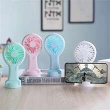Mini Handheld Fan USB Charging Ultra-Quiet Lightweight And Portable Desk Cooler, Portable Air Conditioner For Home Office Travel Outdoor, Aire Aconditionado - Pink - View 8