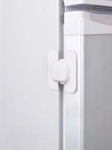儿童冰箱锁 柜门锁 方形锁 - 白色 - 查看 2
