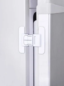 儿童冰箱锁柜门方形锁 - 白色 - 查看 1