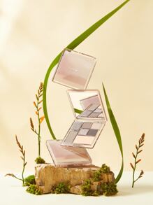 JUDYDOLL 7 Shades Eyeshadow Palette, "Coral Flower" Clay Earth Tone Eyeshadow, Blush, Highlighter & Contour All-In-One Face Makeup Palette, Unique Gift For Friends, Girlfriend, Wedding Essentials, Wedding Guest, Bachelorette Party, Natural Commute Makeup, Sweet Makeup, Blood Color Makeup, Date Makeup - 彩色 - 查看 7