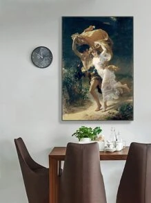 1件復原的世界名畫古典唯美情侶藝術品,適用於走廊、客廳牆壁裝飾油畫,無框 - 彩色 - 查看 2