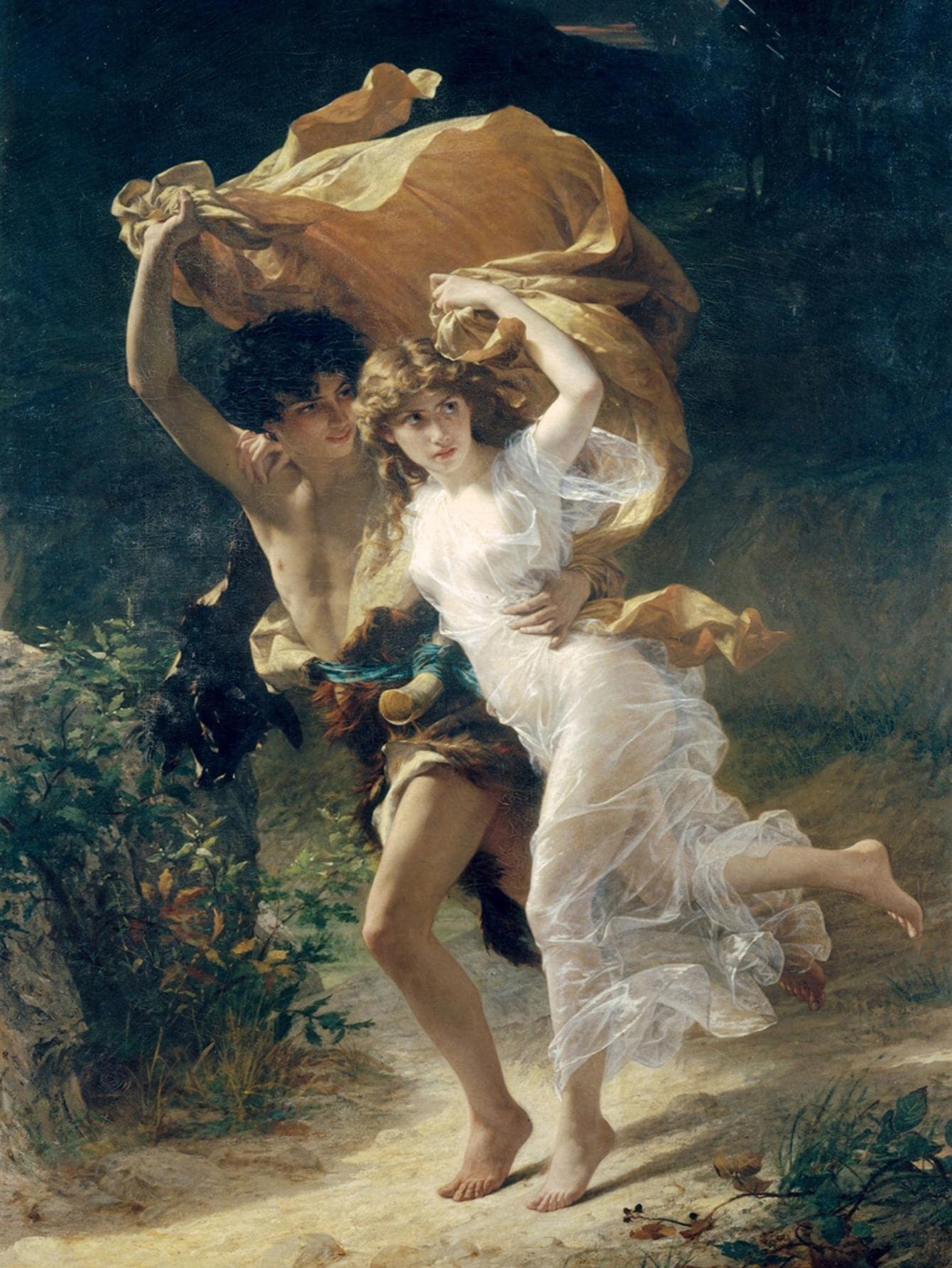 1件復原的世界名畫古典唯美情侶藝術品,適用於走廊、客廳牆壁裝飾油畫,無框 - 彩色 - 查看 1