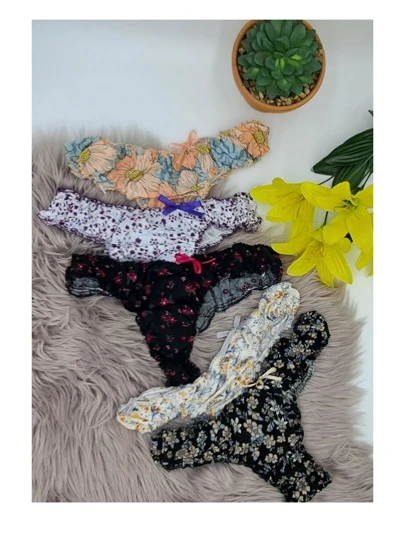 set 24 piezas braguitas tangas sexys para dama economicas moño