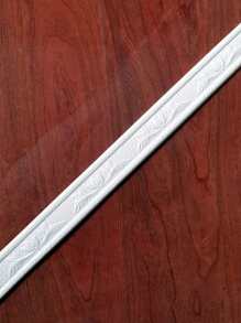 1pc Self-adhesive Foam Crown Molding For Ceiling And Wall Decoration, Protecting The Edges From Collision - White - View 1