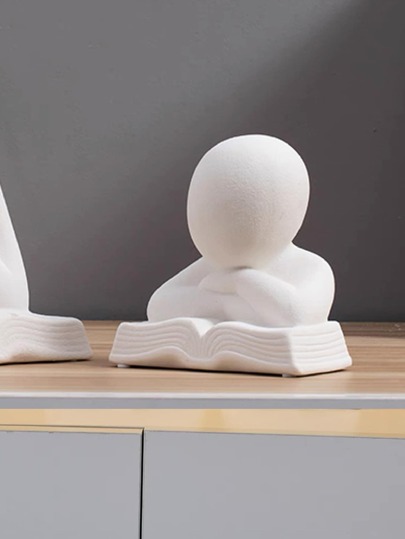 1 pezzo Scultura d arredo in resina di stile nordico moderno, figura astratta per decorazione di soggiorno, ufficio, scrivania