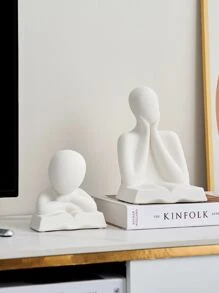 1 pezzo Scultura d arredo in resina di stile nordico moderno, figura astratta per decorazione di soggiorno, ufficio, scrivania