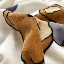 1pc Heart-shaped Bear Milk Velvet Double-sided Plush Blanket - Multicolor - View 9