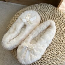 6 Màu sắc Đáy mềm Không trượt Quần lọt khe Đối với phụ nữ Với Nút bướm , Mùa Đông Ấm áp , Thai sản Hậu sản Hơn Nhung - trắng - Xem 4