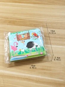 1入組孩子們的浴室玩具乙烯-乙酸乙烯共聚物橡膠照片書-鳥設計