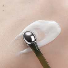 1支滾輪眼霜塗抹器,雙頭面部按摩工具,用於家庭護膚治療,緩解浮腫皺紋,聖誕老人放在襪子裡送女性 - 墨綠色 - 查看 3