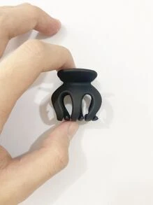 3 件装女士白色、卡其色和哑光黑色塑料南瓜形发夹，打造休闲可爱的发型，适合日常通勤和短发。夏季发夹发夹发夹发夹发夹秋冬发饰，适合女士度假装扮 - 彩色 - 查看 6