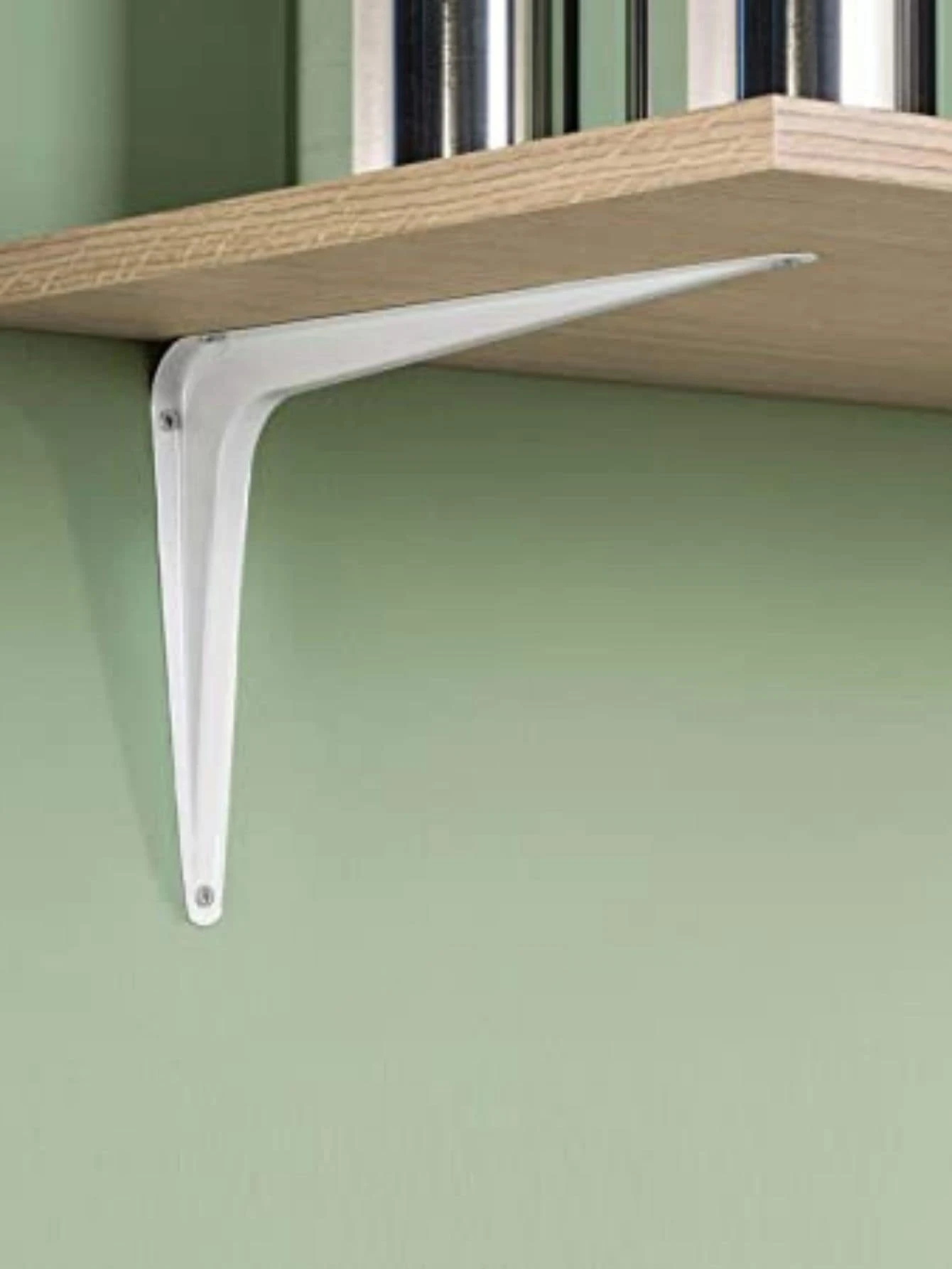 Kit 2 Suporte Prateleira Mão Francesa Suporte Para Prateleira Reutilizável A9-30 - Branco - Visão 1