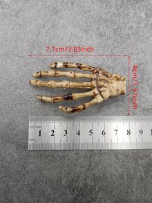 2pcs/Pack Resin Ghost Hand Shape With Metallic Hair Clip, Accessory Halloween - Multicolor - View 5