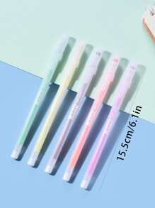 12pcs Mixed Color Gel Pen, Simple Portable Gel Rollerball Pen For Office, School Student, Writing, Painting